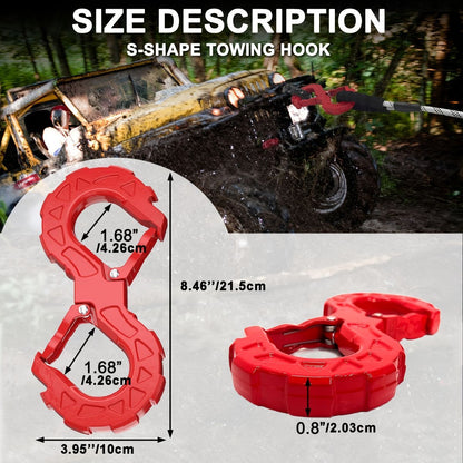 Heavy-duty S-shaped trailer tow hook-DELIVERY ONLY