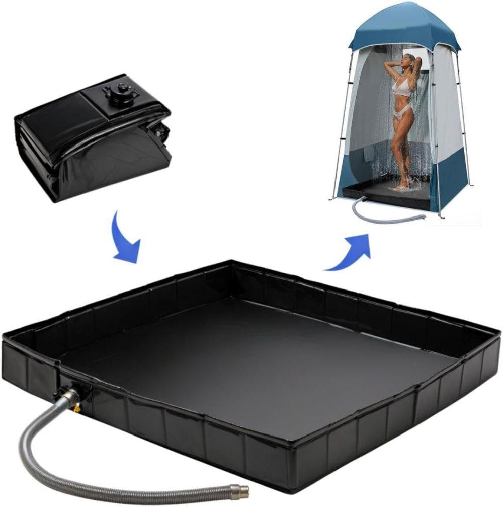 Portable Folding Camping Shower Base-DELIVERY ONLY