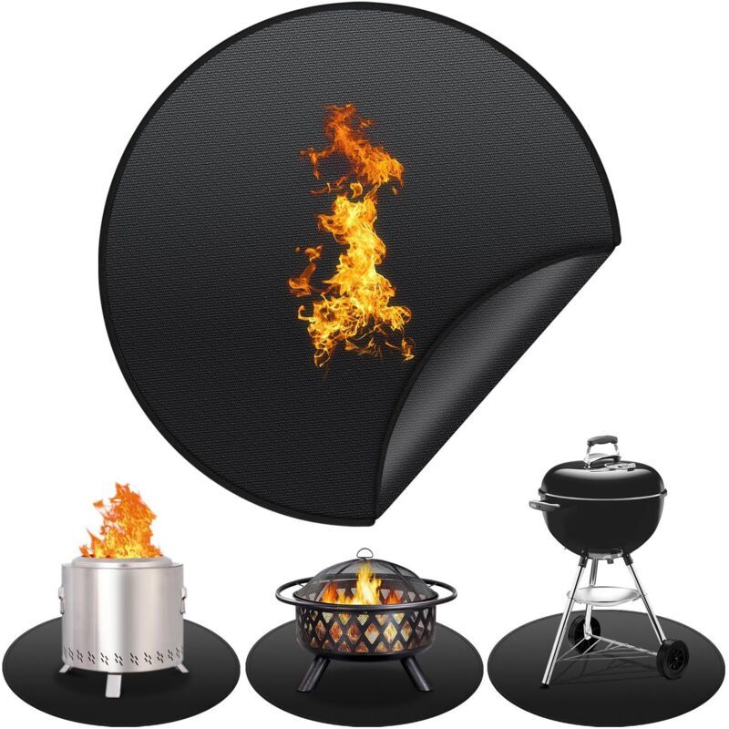 Round Fireproof Barbecue Mat 120cm-DELIVERY ONLY