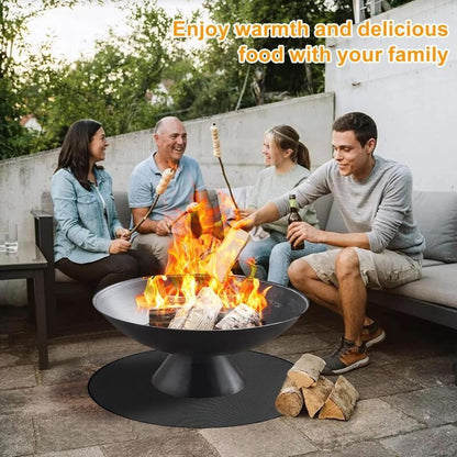 Round Fireproof Barbecue Mat 120cm-DELIVERY ONLY