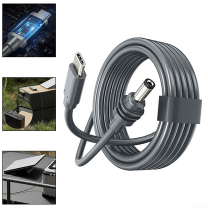 Power Cable compatible with Starlink Mini, Waterproof DC Male to USB-C (2 m) 2M