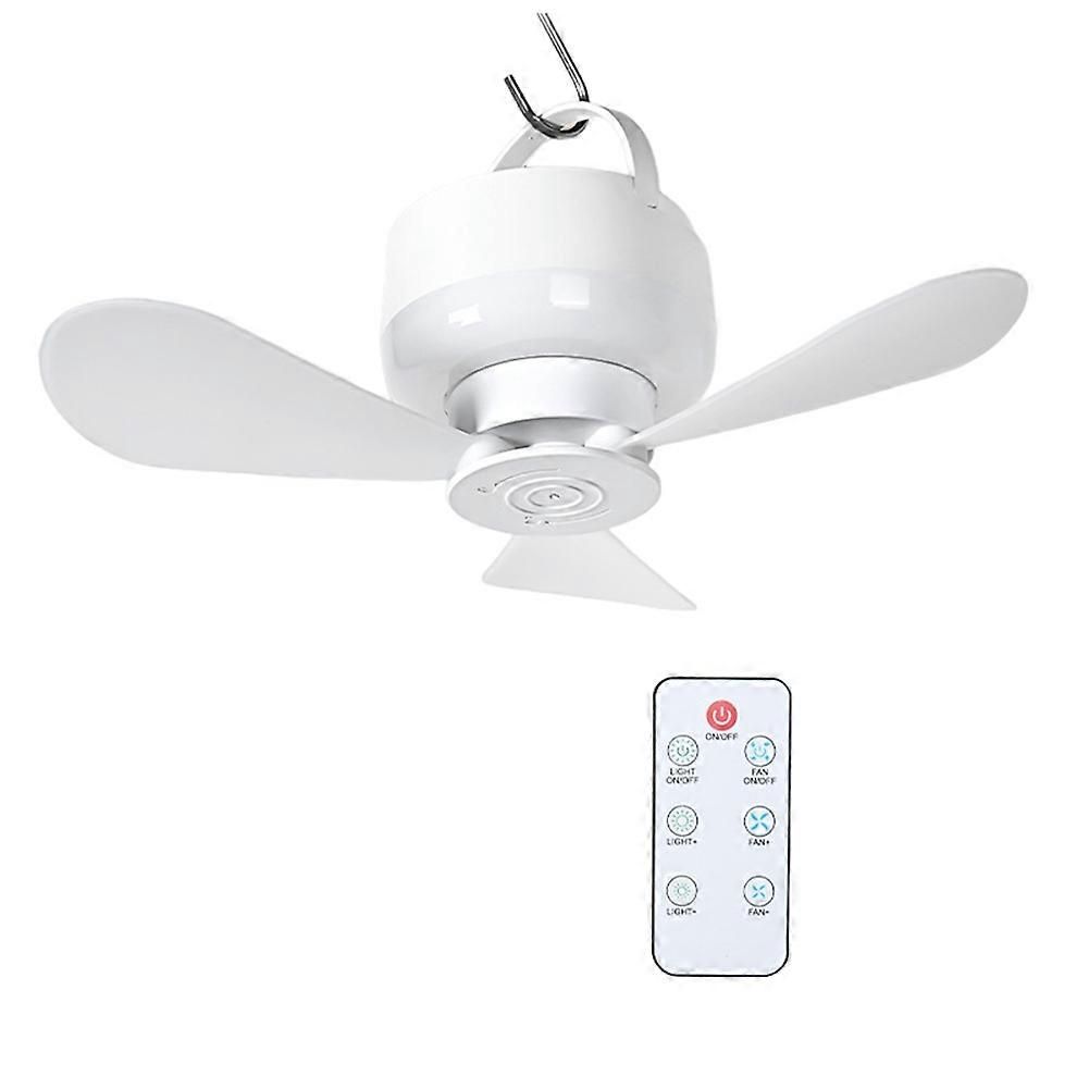 Camping Fan with LED Light Portable Rechargeable-DELIVERY ONLY