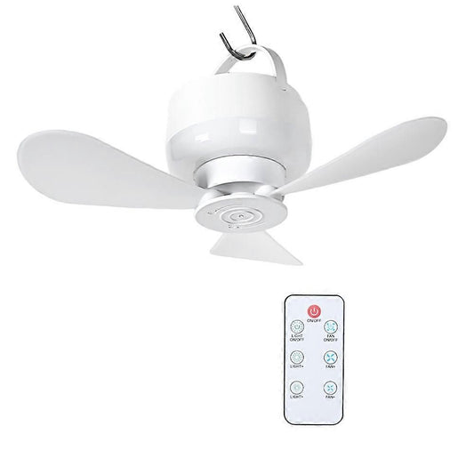 Camping Fan with LED Light Portable Rechargeable-DELIVERY ONLY