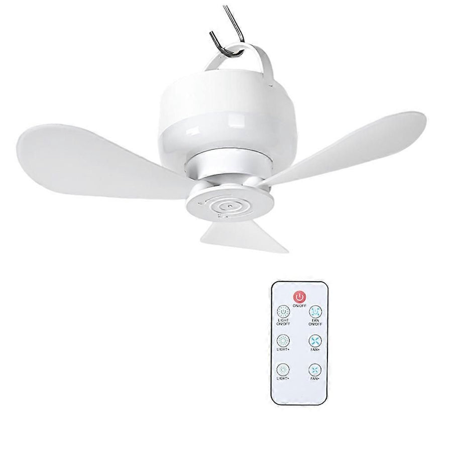 Camping Fan with LED Light Portable Rechargeable-DELIVERY ONLY
