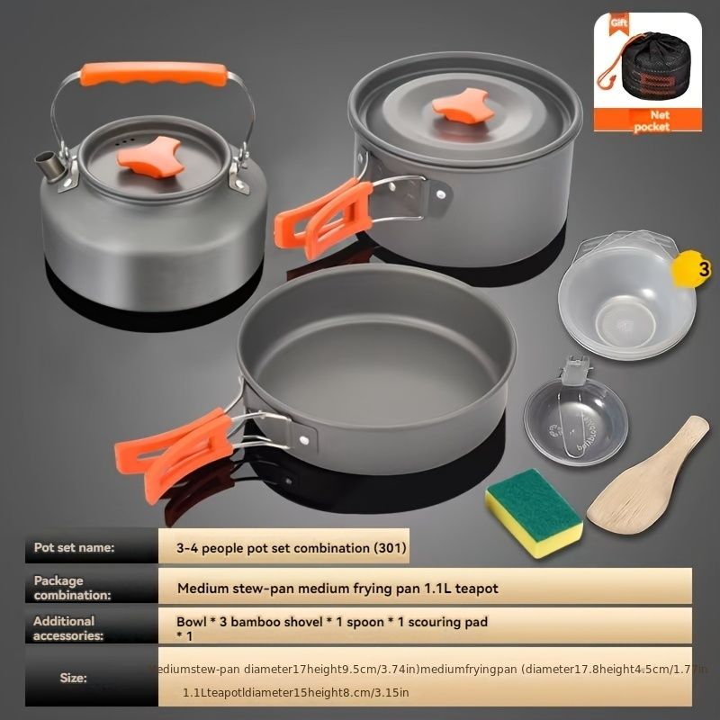 Compact Camping cookware set-DELIVERY ONLY