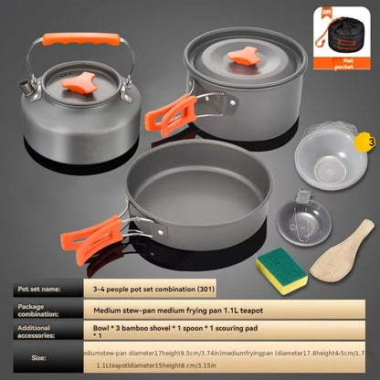 Compact Camping cookware set-DELIVERY ONLY