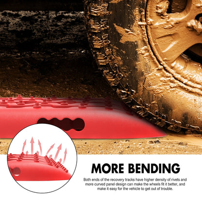 X-BULL Hitch Receiver 5T Recovery Receiver With 2PCS Recovery tracks Boards Gen2.0 Red - DELIVERY ONLY