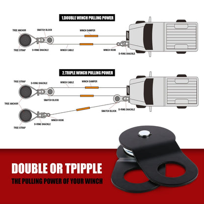 X-BULL Winch Recovery Kit 13PCS Recovery tracks /Snatch Strap Off Road 4X4-DELIVERY ONLY