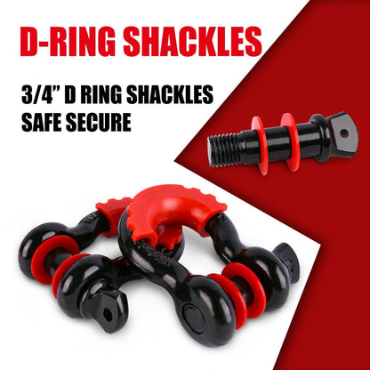 X-BULL Winch Recovery Kit 13PCS Recovery tracks /Snatch Strap Off Road 4X4-DELIVERY ONLY