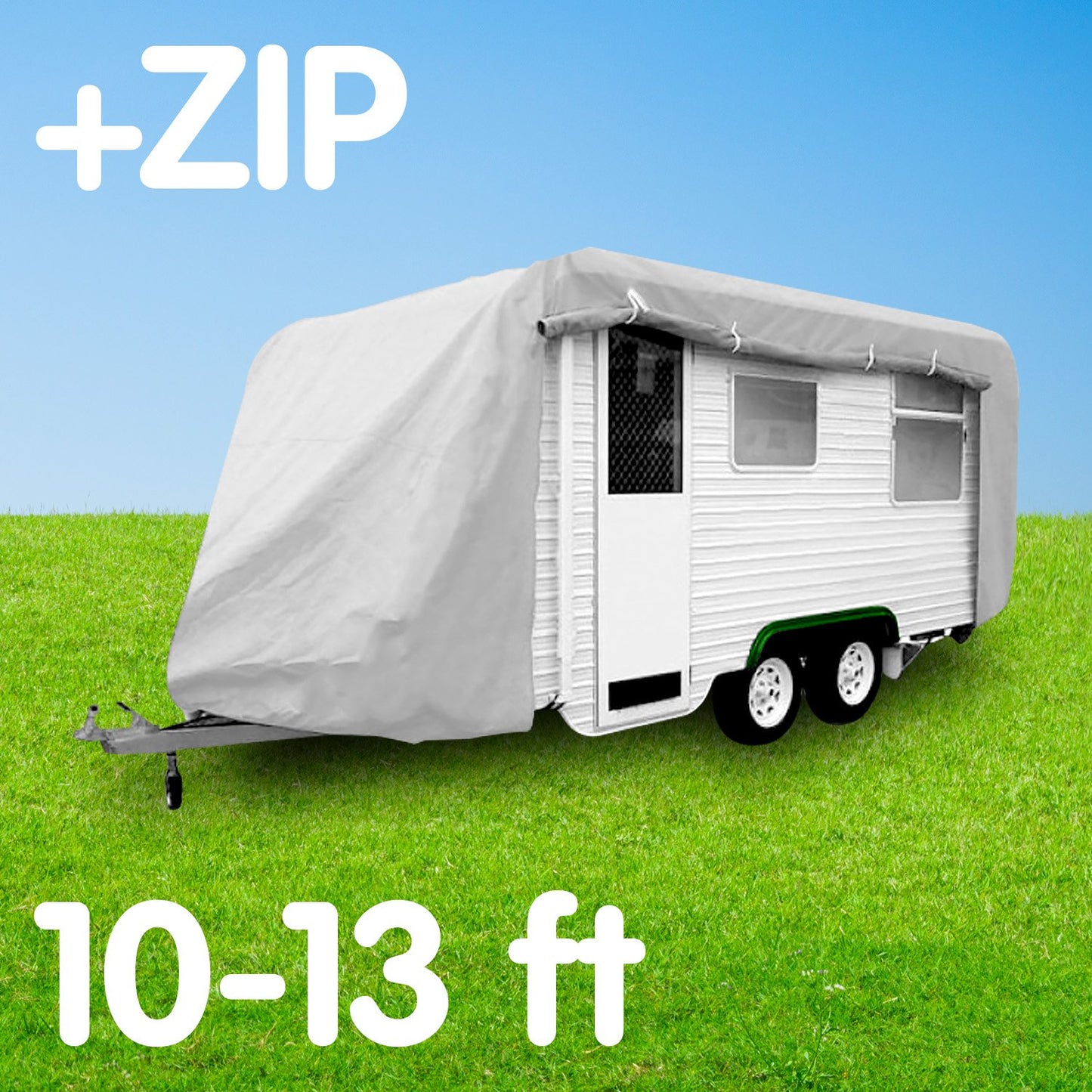 Caravan Cover With Side Zip 10-13 ft-DELIVERY ONLY