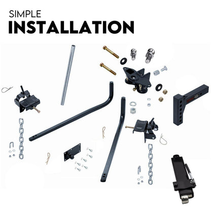 Weight Distribution Hitch System Load Leveller Caravan Anti Sway Bars - DELIVERY ONLY