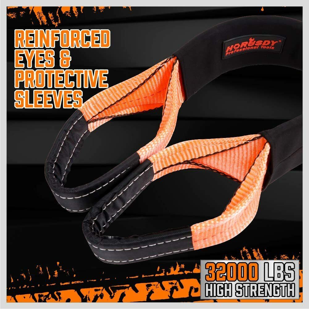 Heavy Duty 9.1M Recovery Tow Straps Snatch Kit -DELIVERY ONLY
