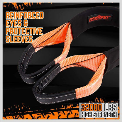Heavy Duty 9.1M Recovery Tow Straps Snatch Kit -DELIVERY ONLY