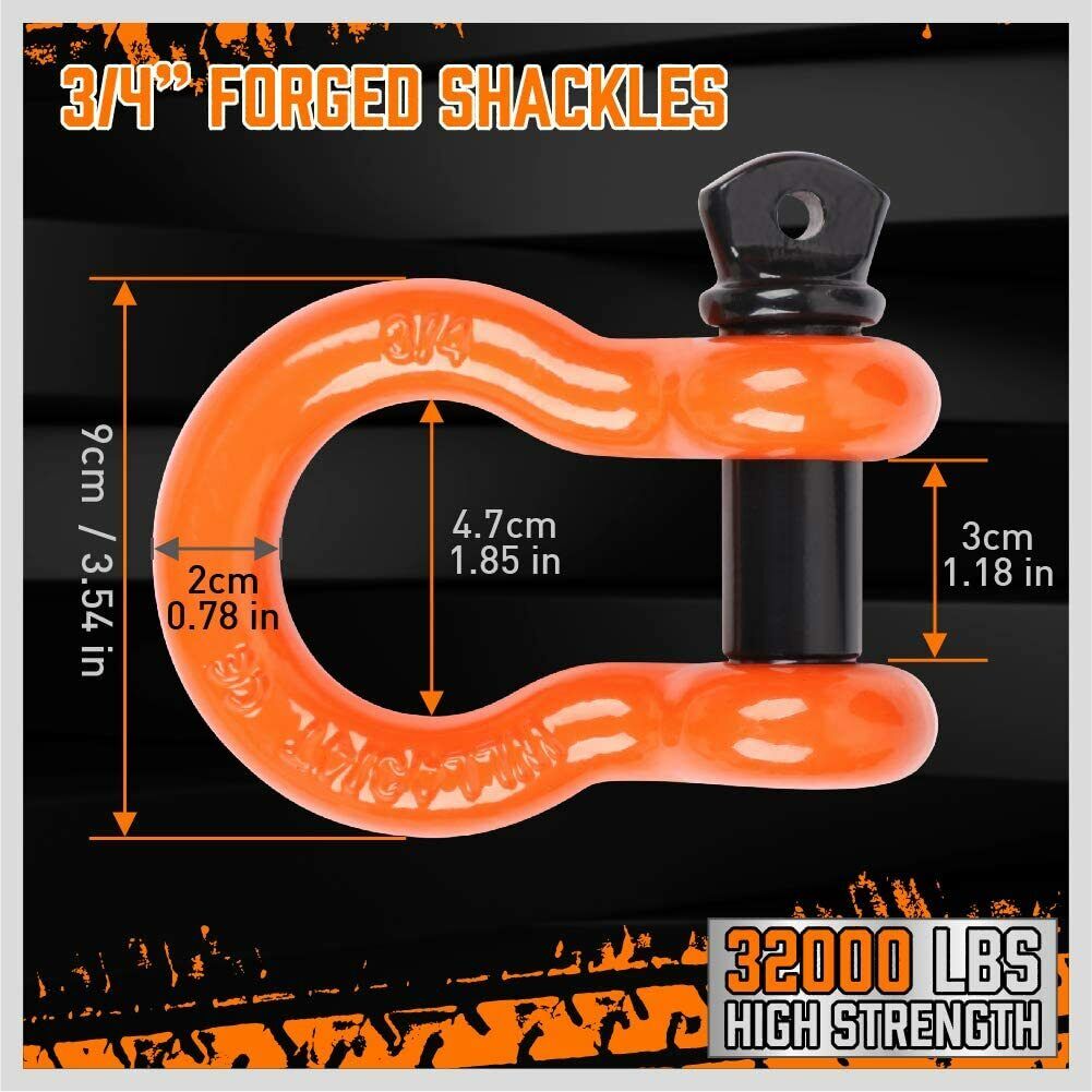 Heavy Duty 9.1M Recovery Tow Straps Snatch Kit -DELIVERY ONLY