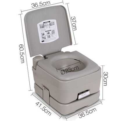 10L Outdoor Portable Camping Toilet Bonus Carry Bag-DELIVERY ONLY