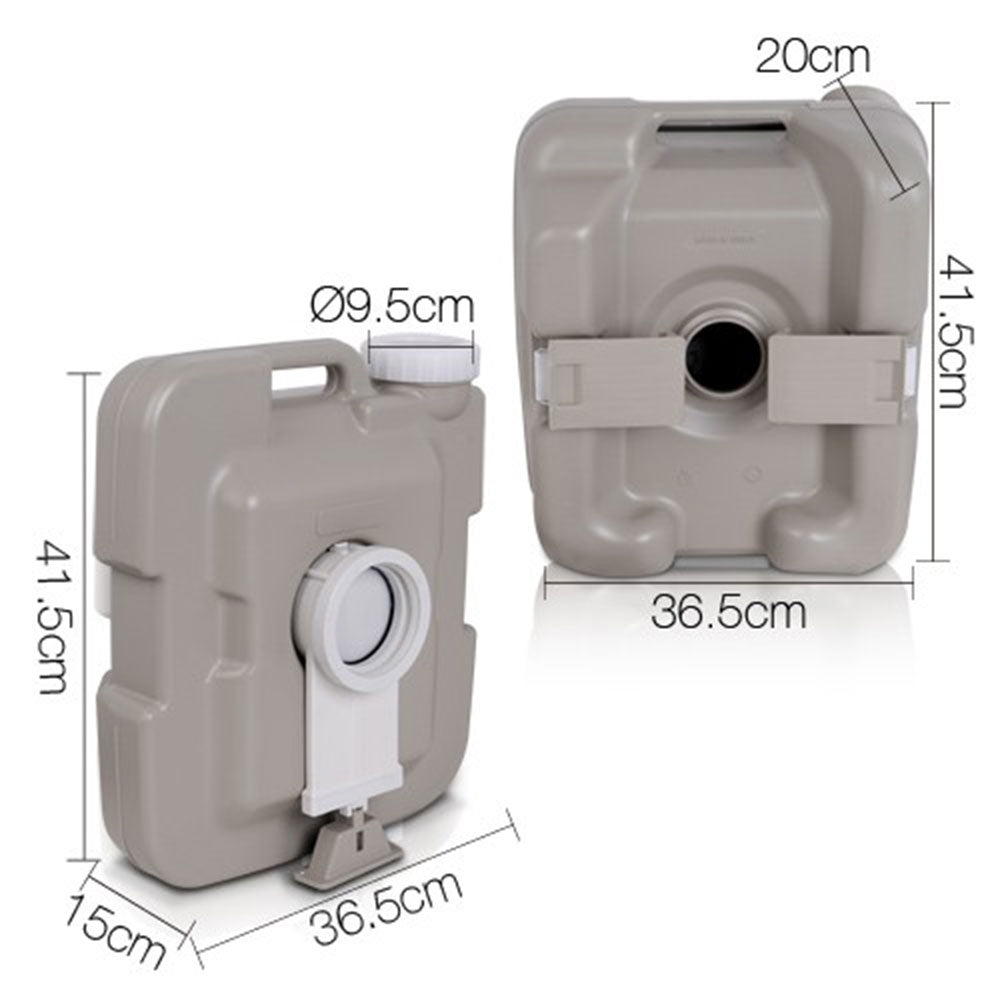 10L Outdoor Portable Camping Toilet Bonus Carry Bag-DELIVERY ONLY