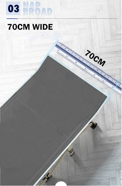 Portable Stretcher Bed - Single Foldable grey - DELIVERY ONLY