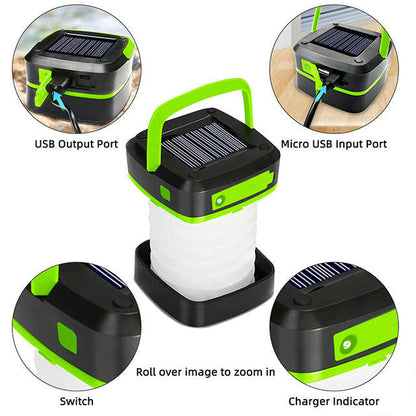 Collapsible Portable Solar LED Camping Lantern -DELIVERY ONLY