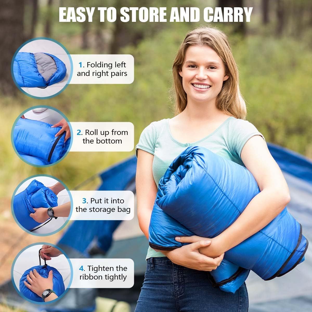 2-in-1 Winter Camping Warmth Kit with Carry Bag: GREEN - DELIVERY ONLY