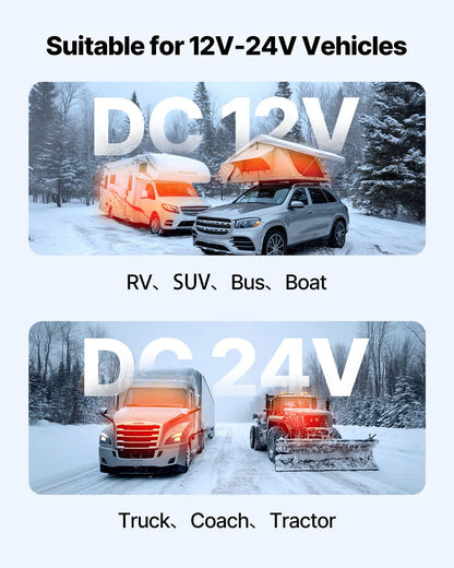 Portable Diesel Air Heater, 8 kW DC12-24V-DELIVERY ONLY