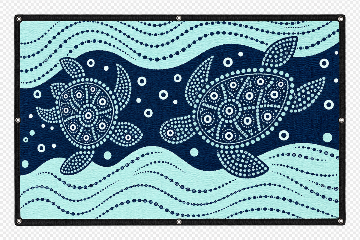 Turtle Design - Recycled Camping Mat