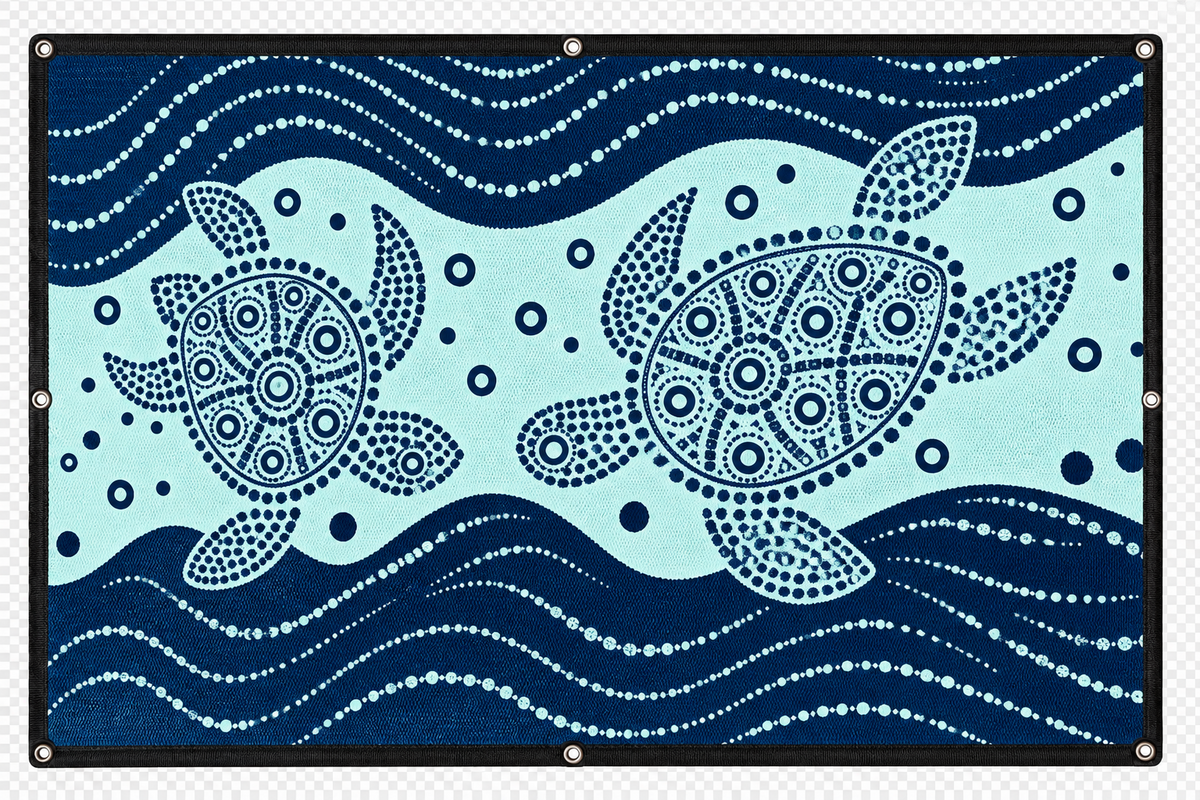 Turtle Design - Recycled Camping Mat