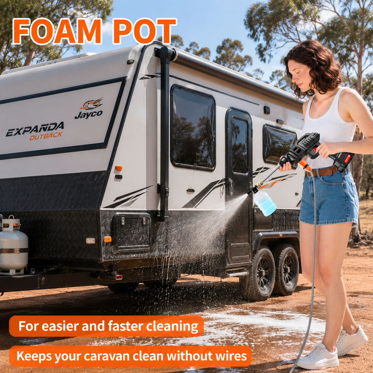 Cordless High Pressure Car Washing Water Gun