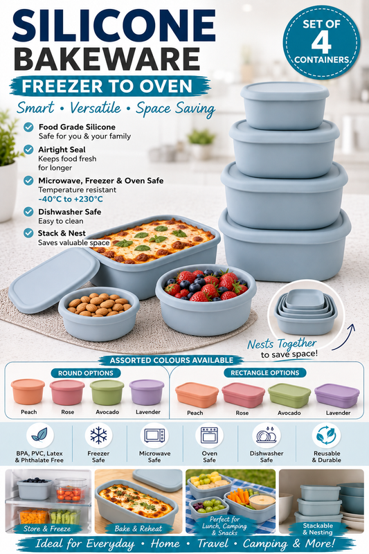 Silicone Bakeware - Freezer to Oven