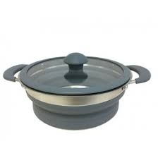 Collapsible Grey Saucepan 1.5L