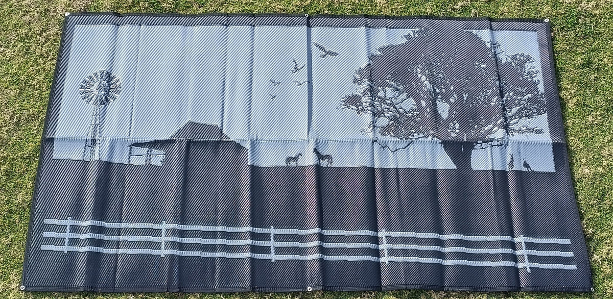 Poly Door Mat Country Grey