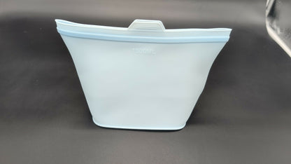 Premium Food Grade Silicone Storage Bag, Reusable Stand-Up Food Pouches-Set - Freezer to Microwave