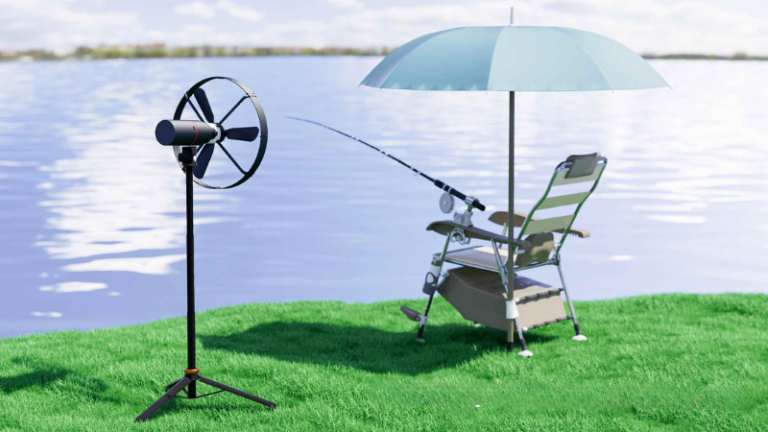 Portable Fan, Powerbank, Camp Light & Mozzie Repellent