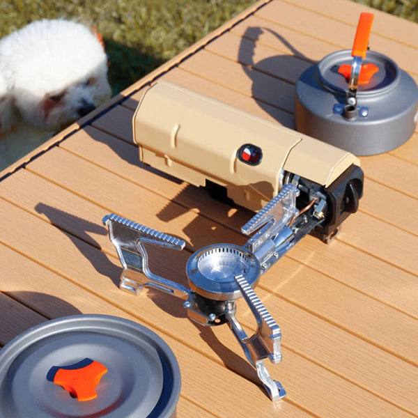 Foldable Portable Butane Stove 2600W Camping Stove Outdoor Cooking Gas Stove