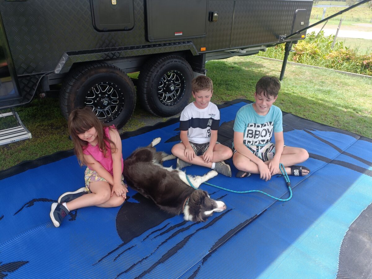 Kid approved ….. And Pet Friendly Recycled Poly Camping Mats